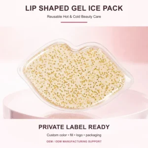Wholesale Lip Shaped Gel Ice Pack Reusable Hot Cold Beauty Care Pack