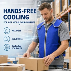 Wholesale PCM Cooling Vest 20℃ 24℃ 28℃ For Hot Work Wear