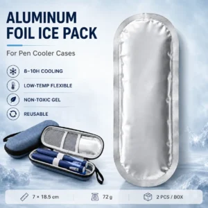 Wholesale Aluminum Foil Insulin Pen Cooler Ice Gel Pack