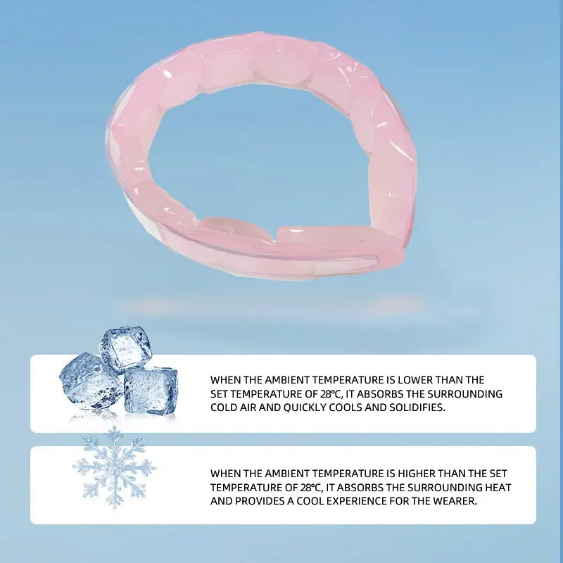 Wholesale 28℃ PCM Cooling Neck Ring S M L Sizes Summer Neck Cooler - Image 3
