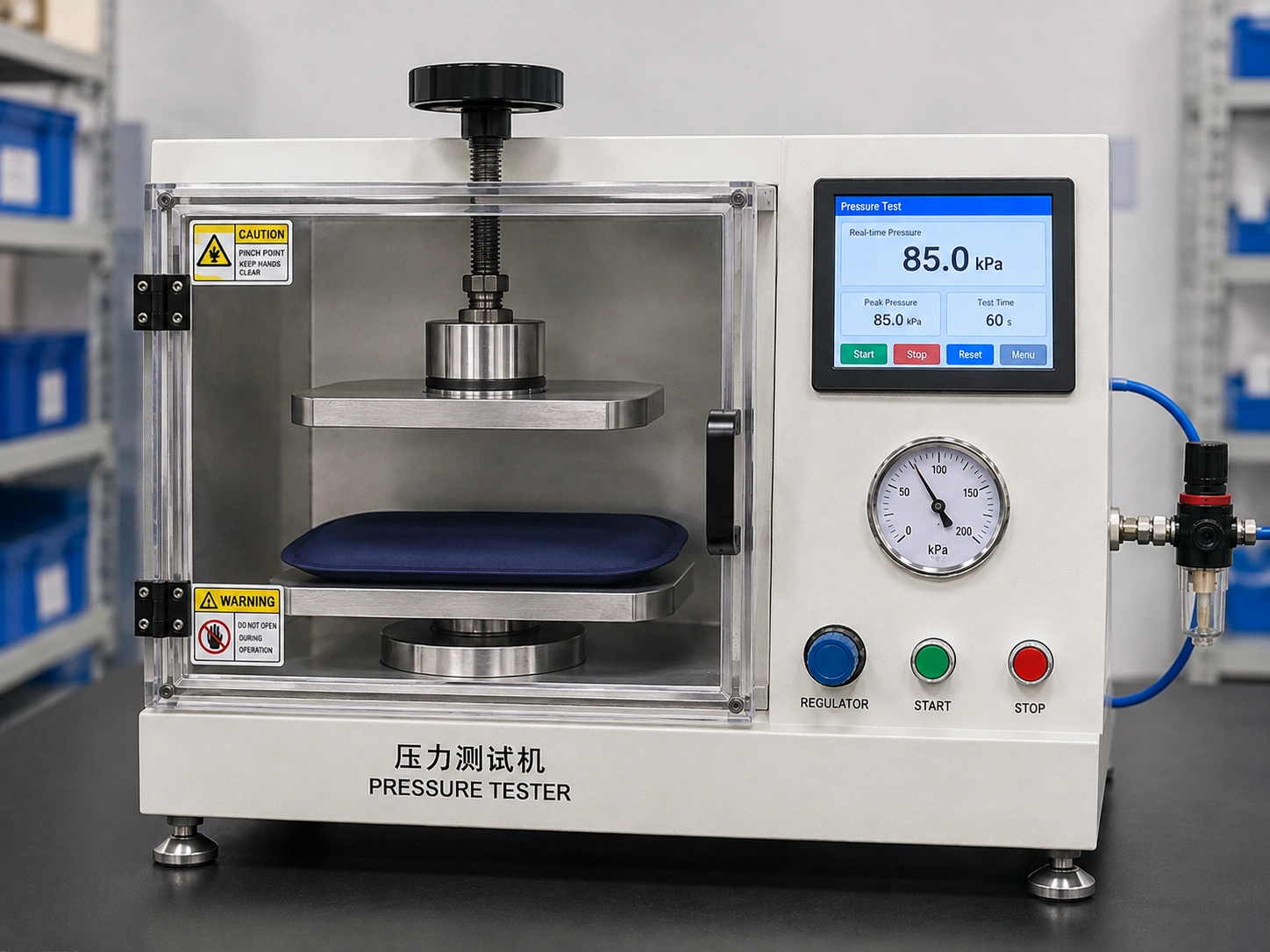 Leak-proof and thermal performance testing for gel ice packs