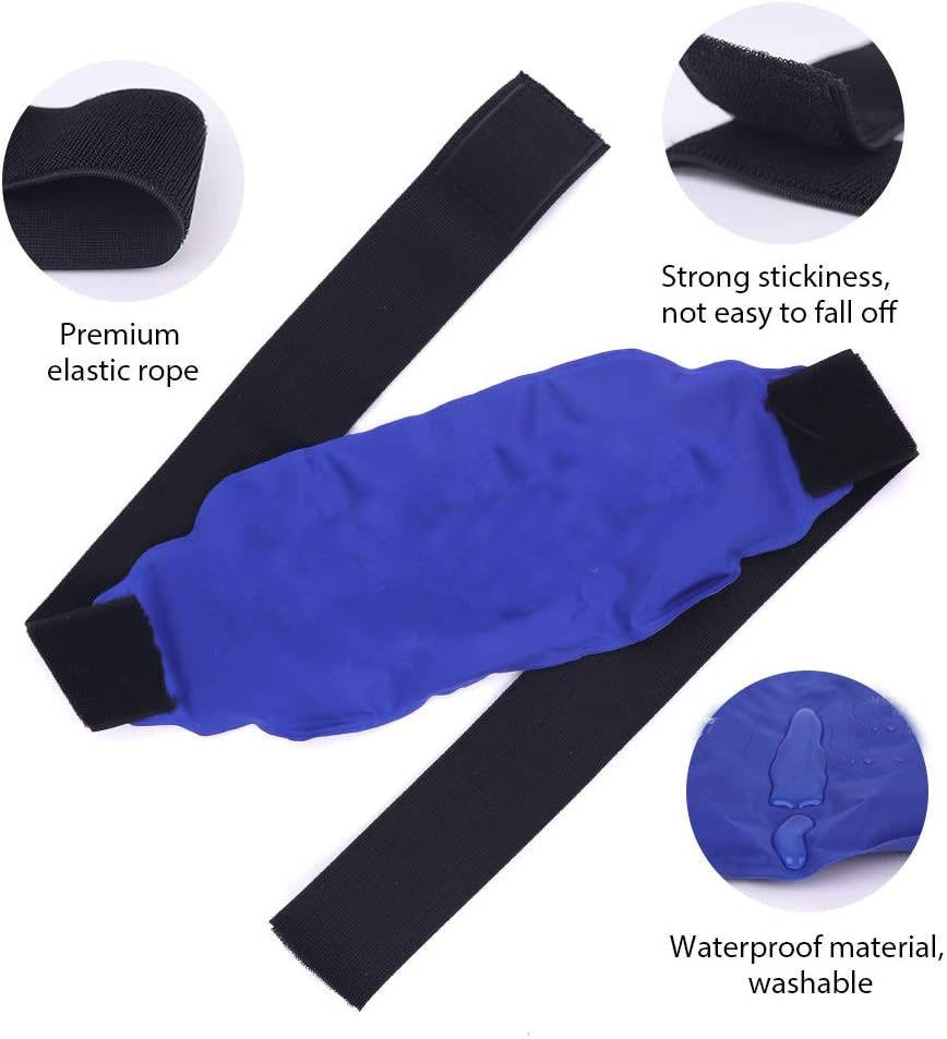Blue contoured wrap with band and surface close-up graphics