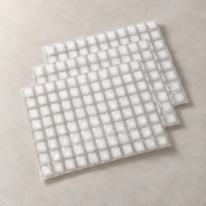 Two overlapping flexible ice sheets with individually sealed grid cells